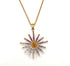 14k Gold Star of Bethlehem with Sapphire & Diamond Necklace
